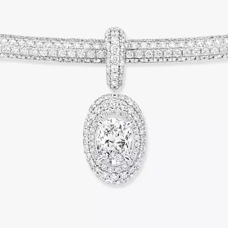 Divine Enigma oval-cut necklace