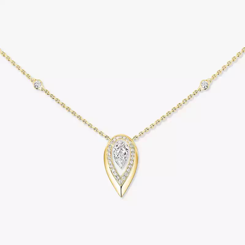 Collier Femme Or Jaune Diamant Fiery 0,40ct 14266-YG
