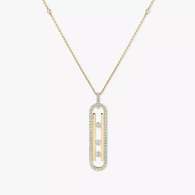 Necklace For Her Yellow Gold Diamond Move 10th PM  10032-YG