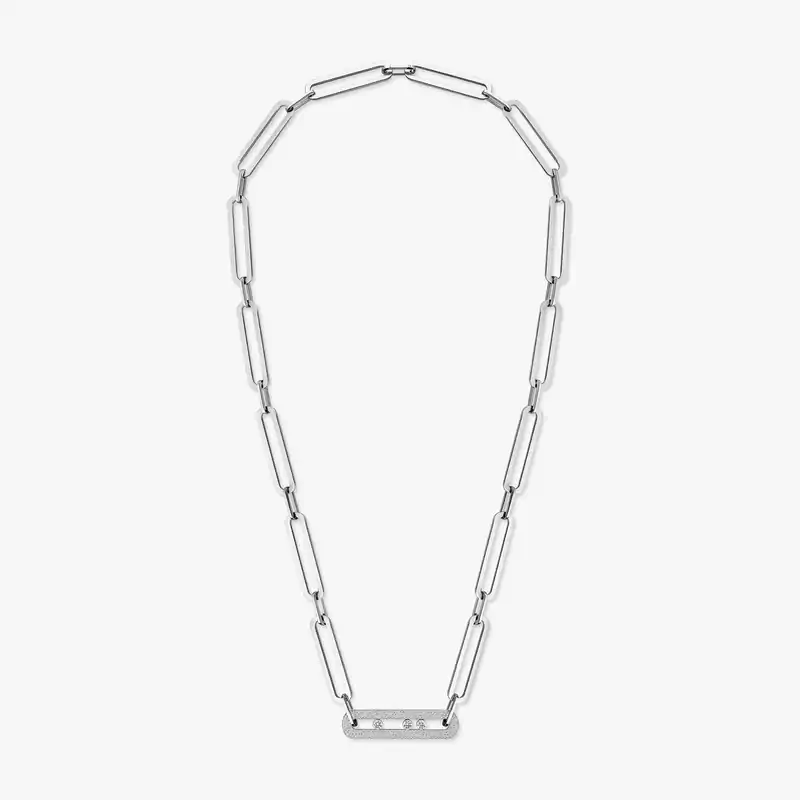 Move 10th Anniversary XL White Gold For Her Diamond Necklace 06768-WG