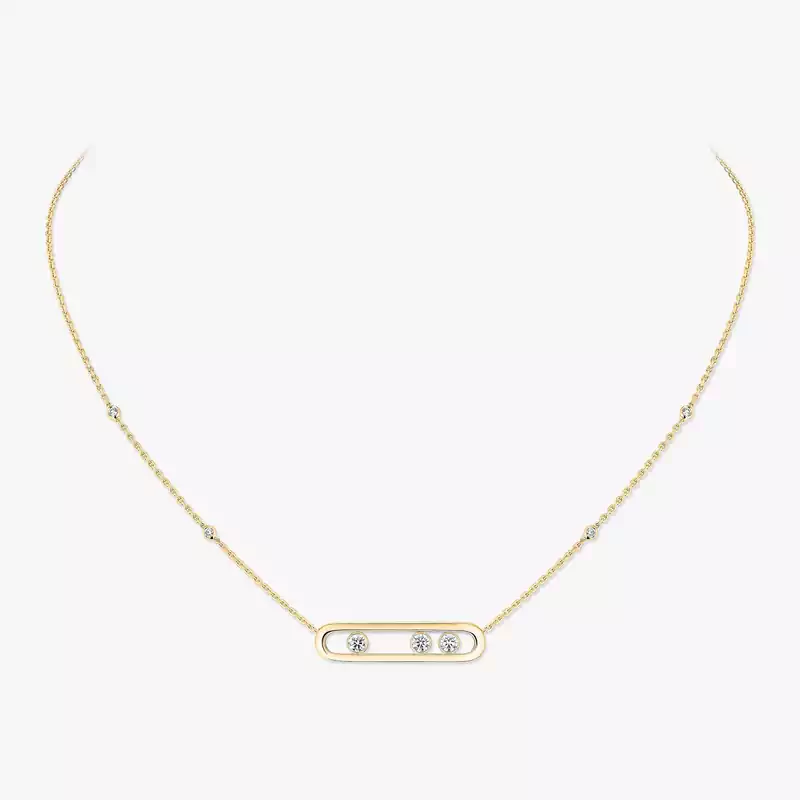 Necklace For Her Yellow Gold Diamond Move 03997-YG