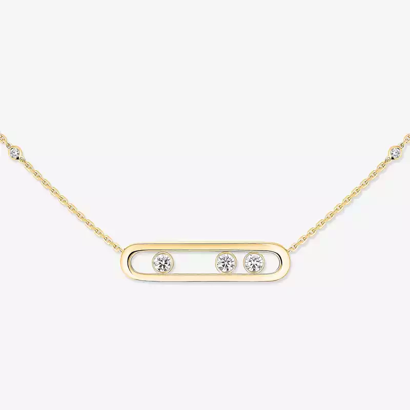 Necklace For Her Yellow Gold Diamond Move 03997-YG