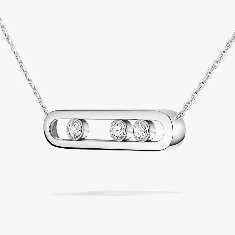 Necklace For Her White Gold Diamond Move 03997-WG