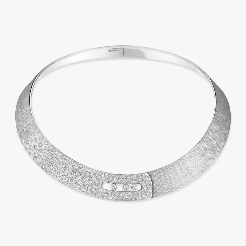 Move Noa chiseled pavé necklace