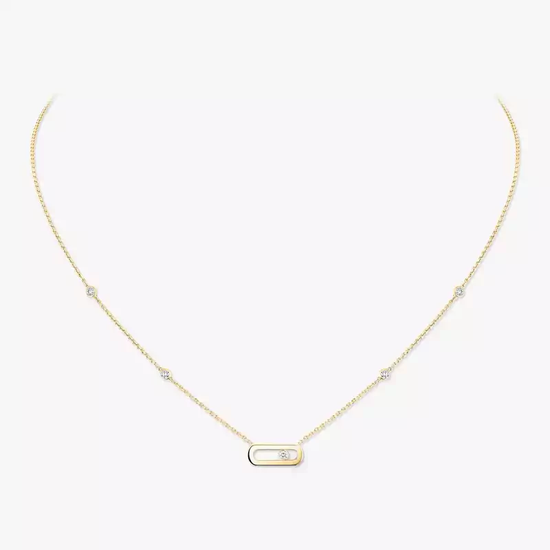 Necklace For Her Yellow Gold Diamond Move Uno Or 10053-YG
