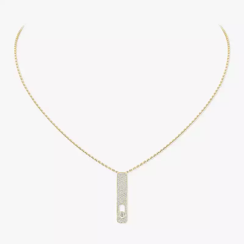Collier Femme Or Jaune Diamant My First Diamond Pavé  07520-YG