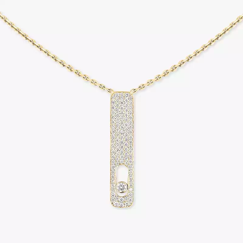 Collier Femme Or Jaune Diamant My First Diamond Pavé  07520-YG