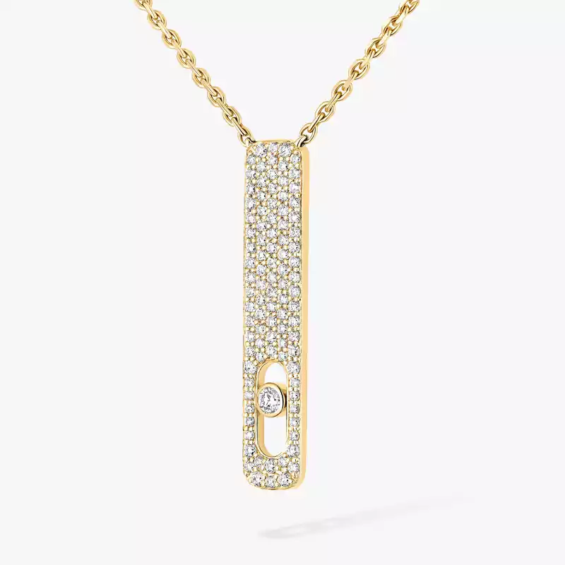 Collier Femme Or Jaune Diamant My First Diamond Pavé  07520-YG