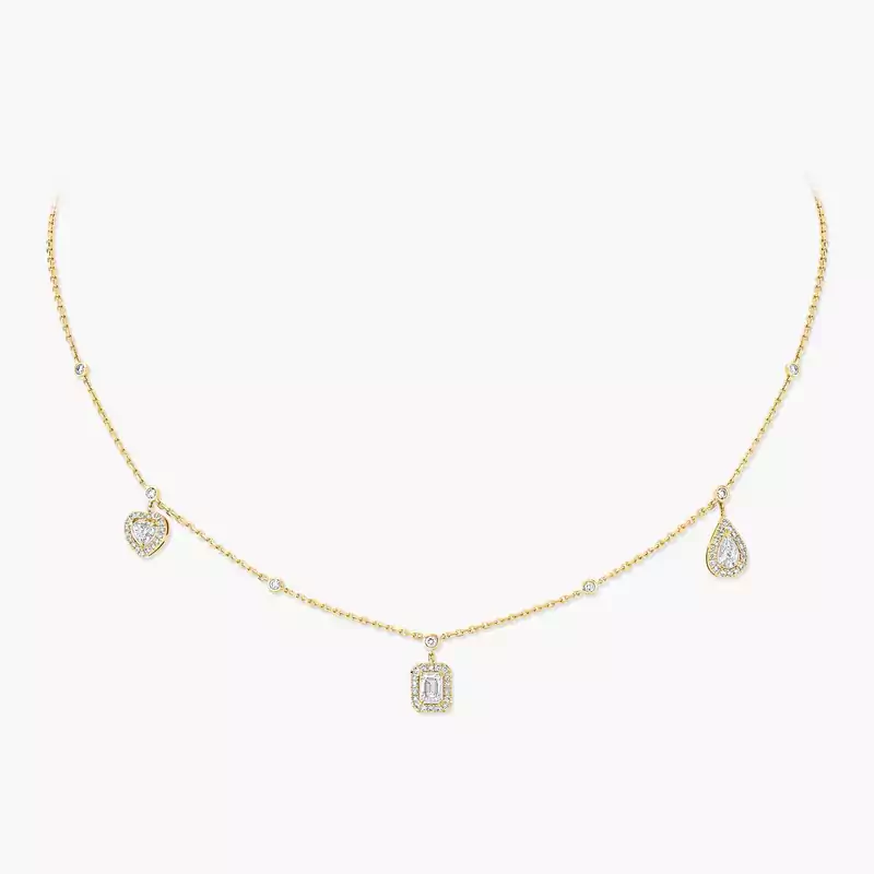 My Twin trilogy necklace 3x 0.15ct