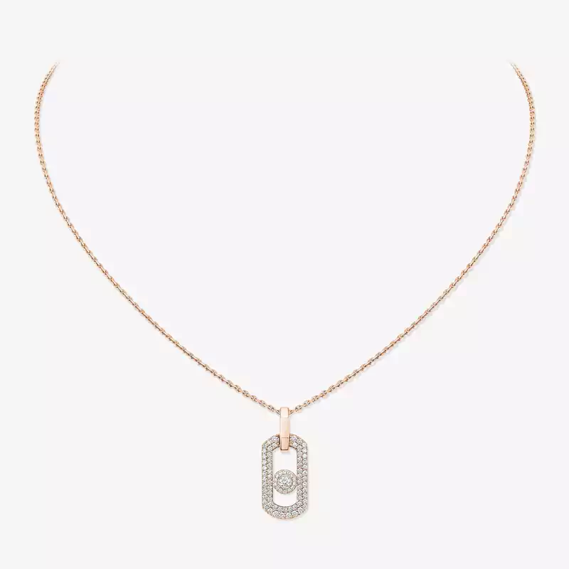 So Move Halskette mit Diamanten ausgefasst