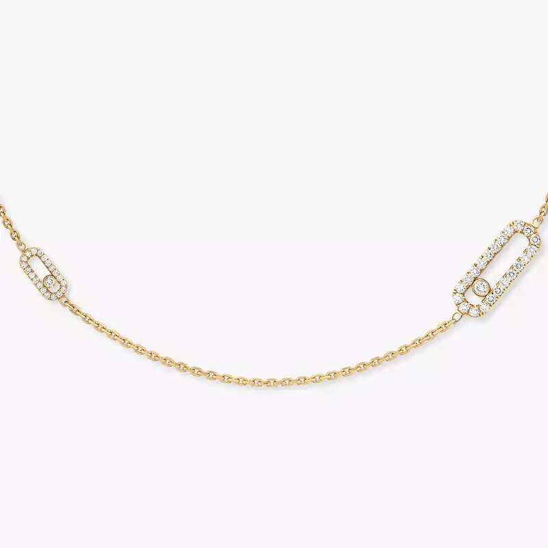 Move Uno Long Necklace Yellow Gold For Her Diamond Necklace 11324-YG