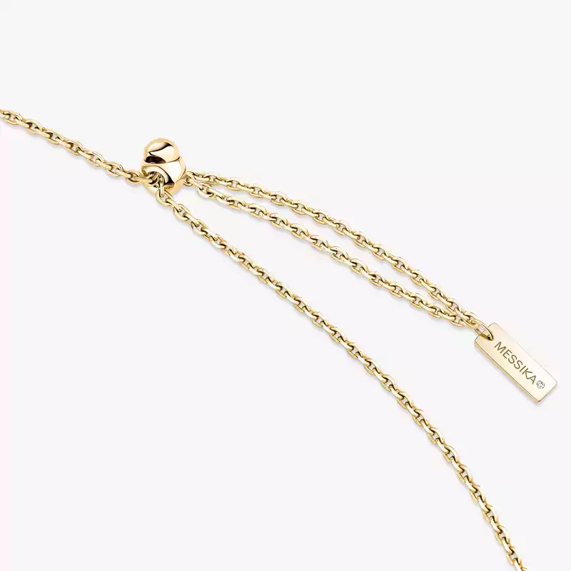 Collier Femme Or Jaune Diamant Sautoir Lucky Eye Pavé 11570-YG
