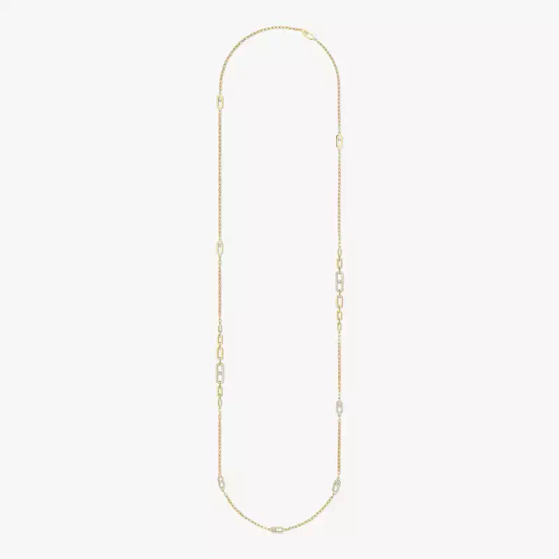Move Uno  Yellow Gold For Her Diamond Necklace 07170-YG