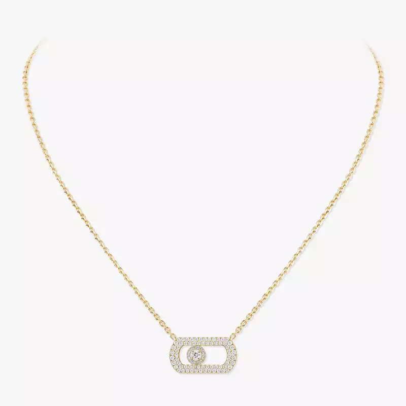 Collier Femme Or Jaune Diamant So Move Pavé 12945-YG