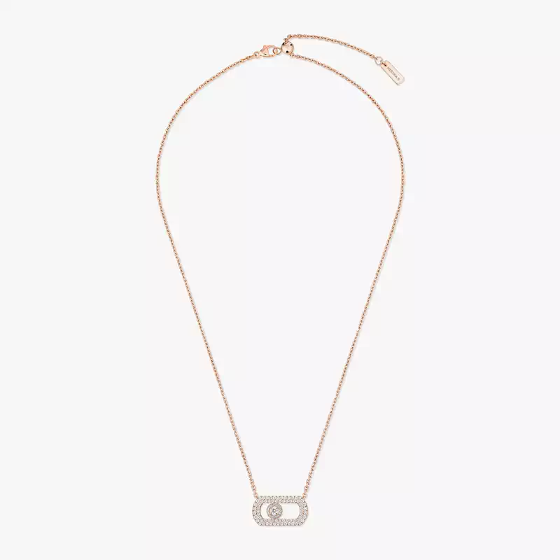 So Move Pavé Pink Gold For Her Diamond Necklace 12945-PG