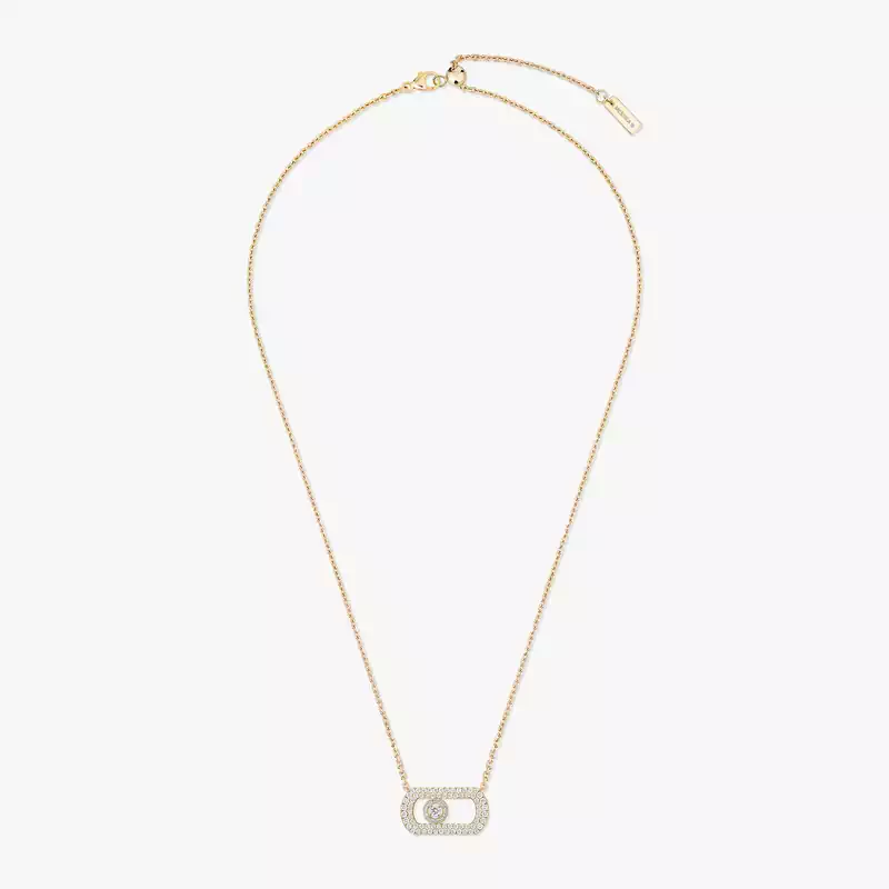 Collier Femme Or Jaune Diamant So Move Pavé 12945-YG