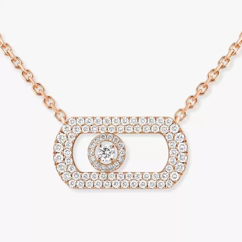 So Move Pavé Pink Gold For Her Diamond Necklace 12945-PG