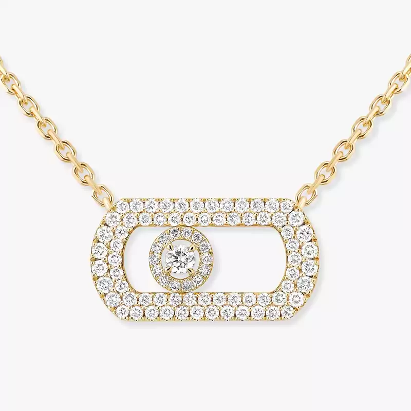 Collier Femme Or Jaune Diamant So Move Pavé 12945-YG