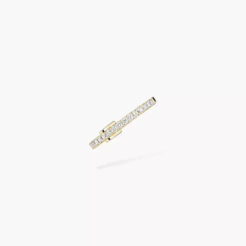 Einzelner Gatsby Ohrclip mittleres Ohr Für sie Diamant Ohrringe Gelbgold 10031-YG