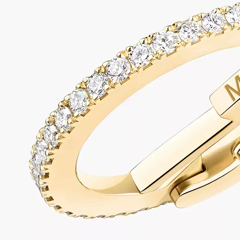 Einzelner Gatsby Ohrclip mittleres Ohr Für sie Diamant Ohrringe Gelbgold 10031-YG