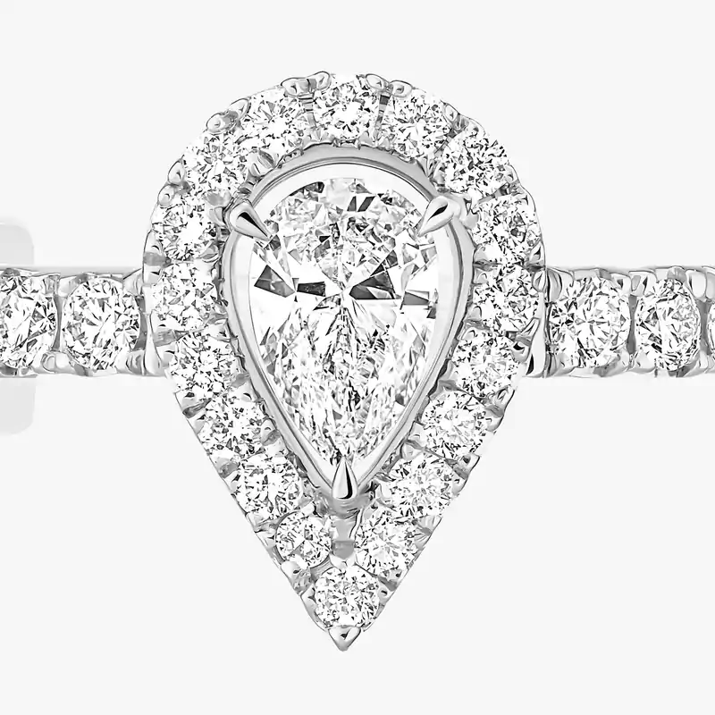 My Twin single middle clip earring 0.10ct White Gold For Her Diamond Earrings 10121-WG