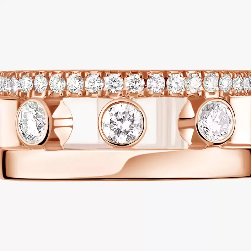 Move Romane single clip earring Pink Gold For Her Diamond Earrings 10120-PG