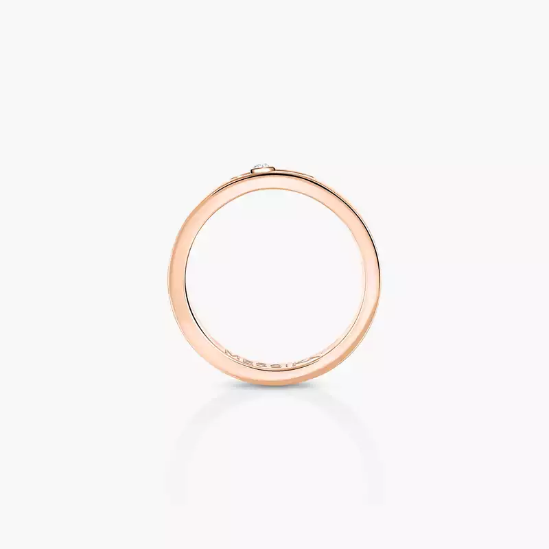 Bague Femme Or Rose Diamant Alliance Move Joaillerie 13553-PG