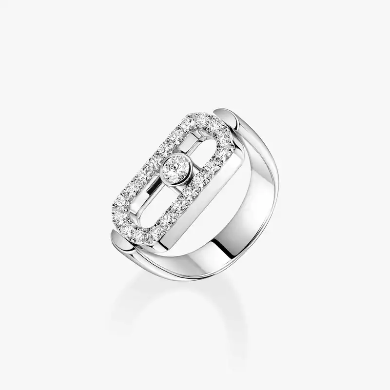 Bague Femme Or Blanc Imperial Move 12719-WG