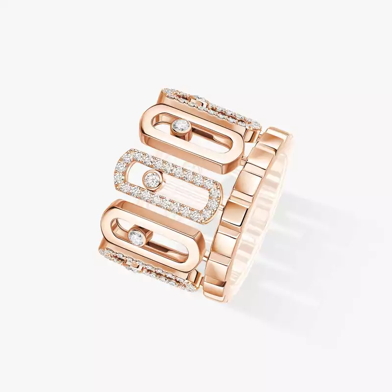 Bague Femme Or Rose Diamant Move Iconica 12741-PG