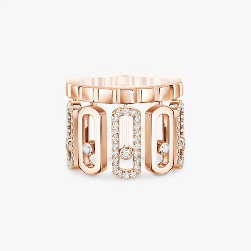 Bague Femme Or Rose Diamant Move Iconica 12741-PG
