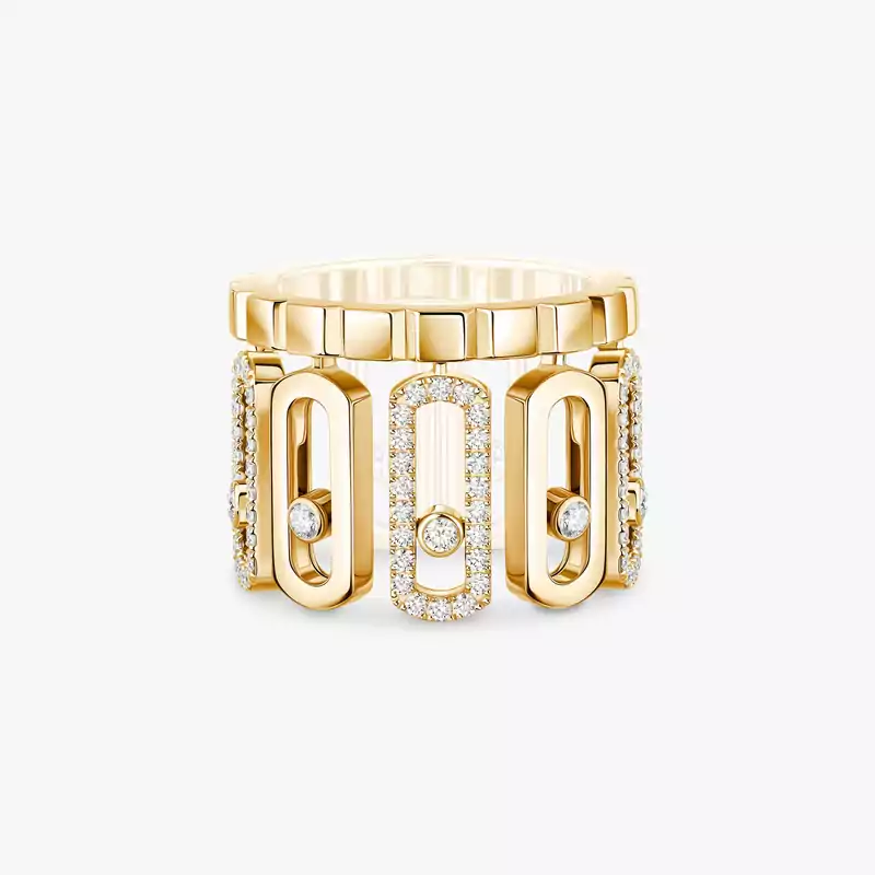 Bague Femme Or Jaune Diamant Move Iconica 12741-YG