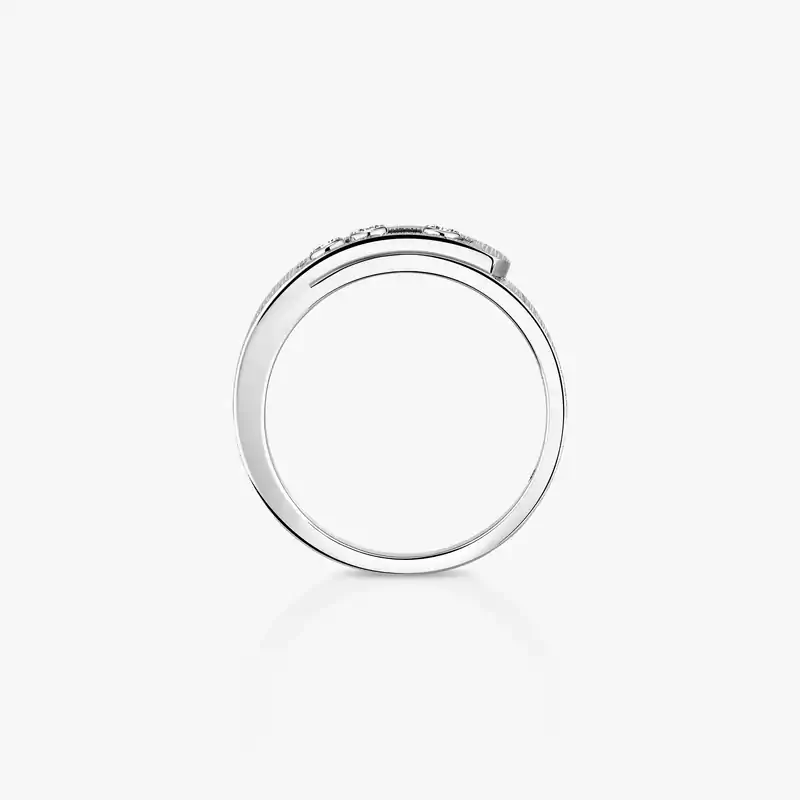 Move Noa Ciselé White Gold Mixed Diamond Ring 14482-WG
