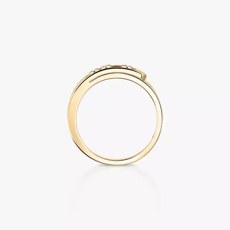 Bague Mixte Or Jaune Diamant Move Noa Ciselé 14482-YG