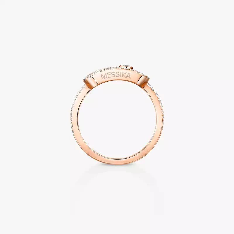 Move Uno Pavé LM Pink Gold For Her Diamond Ring 12113-PG