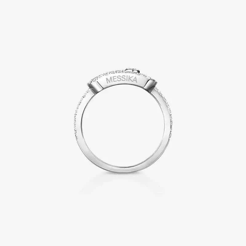 Move Uno Pavé LM White Gold For Her Diamond Ring 12113-WG