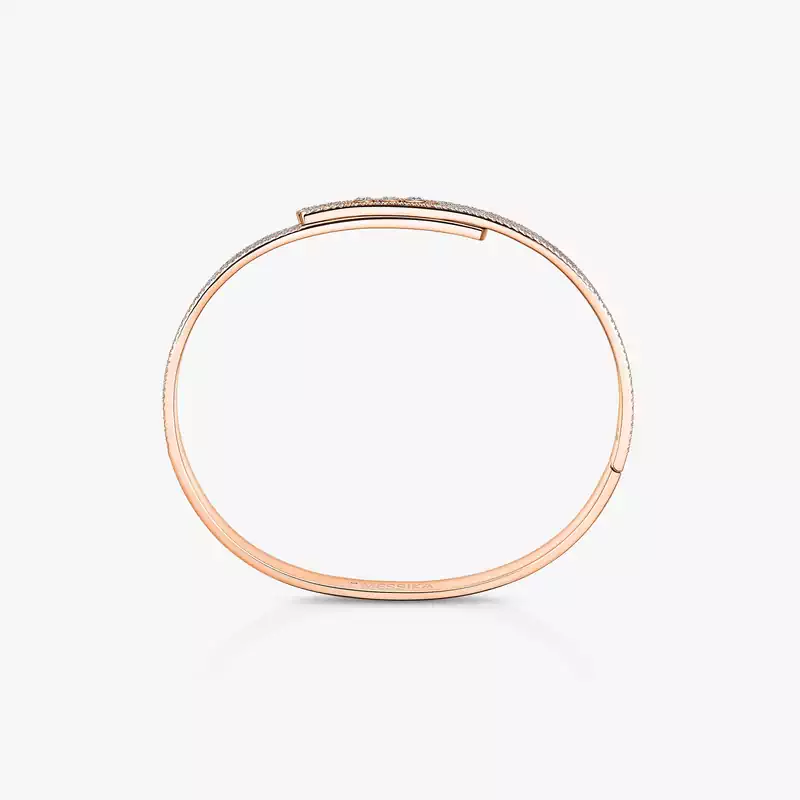 Move Noa SM Pavé Bangle Pink Gold For Her Diamond Bracelet 12721-PG
