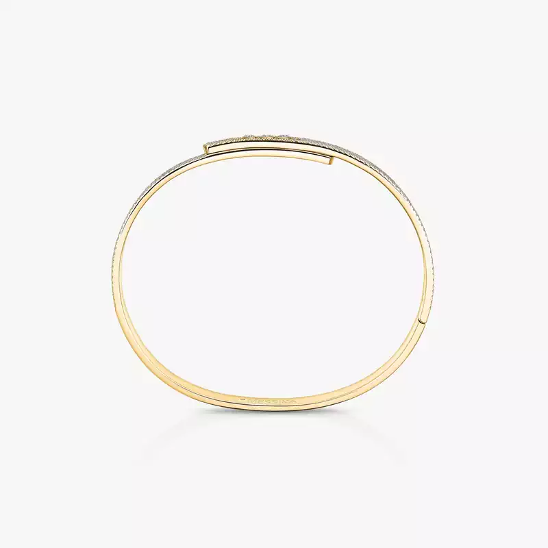 Bracelet Femme Or Jaune Diamant Bangle Move Noa PM Pavé 12721-YG