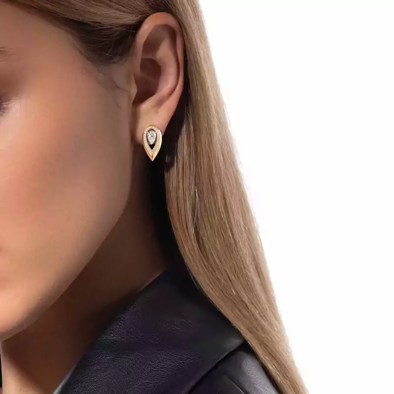 Boucles d'oreilles Femme Or Jaune Diamant Fiery 0,40ct 14377-YG