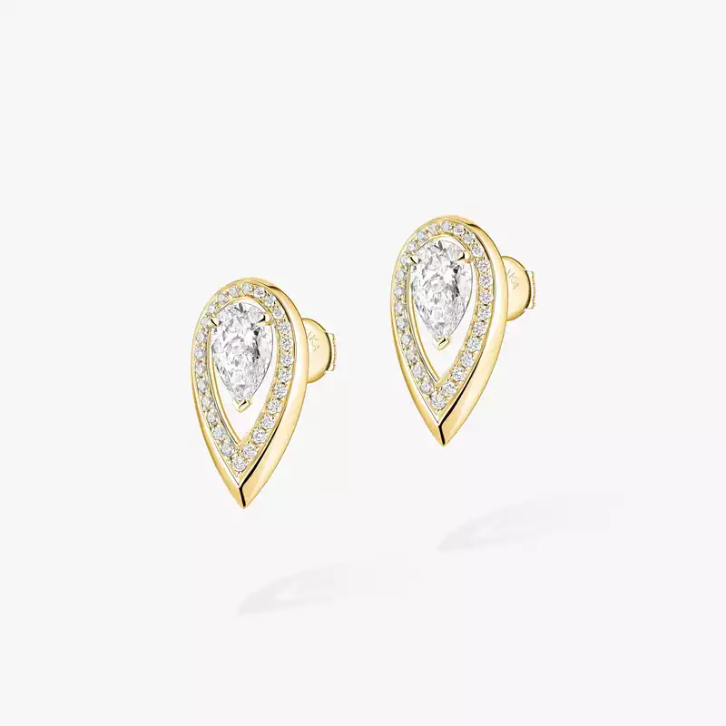 Boucles d'oreilles Femme Or Jaune Diamant Fiery 0,40ct 14377-YG