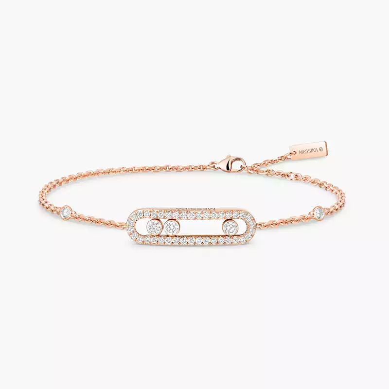 Baby Move Pavé  Pink Gold For Her Diamond Bracelet 04325-PG