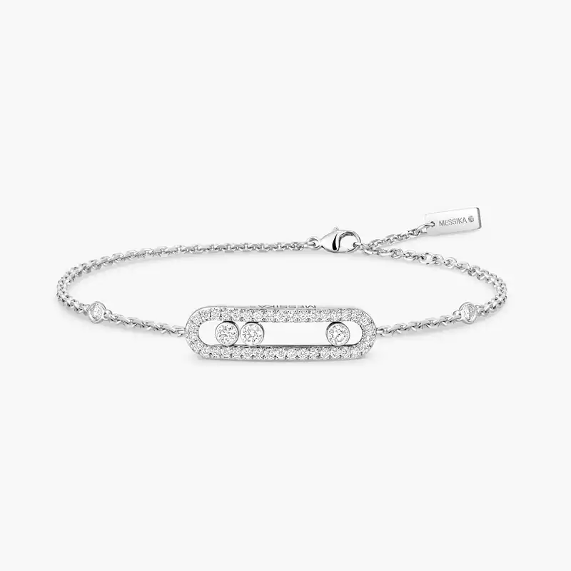 Baby Move Pavé  White Gold For Her Diamond Bracelet 04325-WG