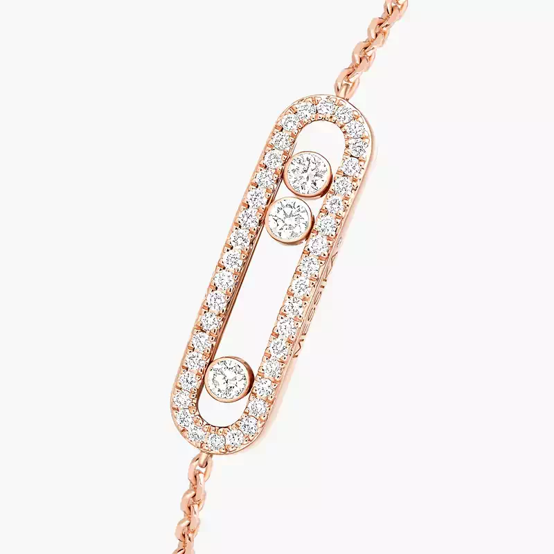 Baby Move Pavé  Pink Gold For Her Diamond Bracelet 04325-PG