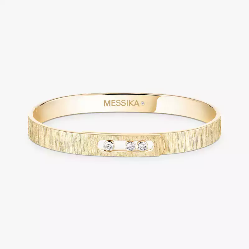 Pulsera Mixto Oro amarillo Diamante Pulsera rígida Move Noa Ciselé 14481-YG