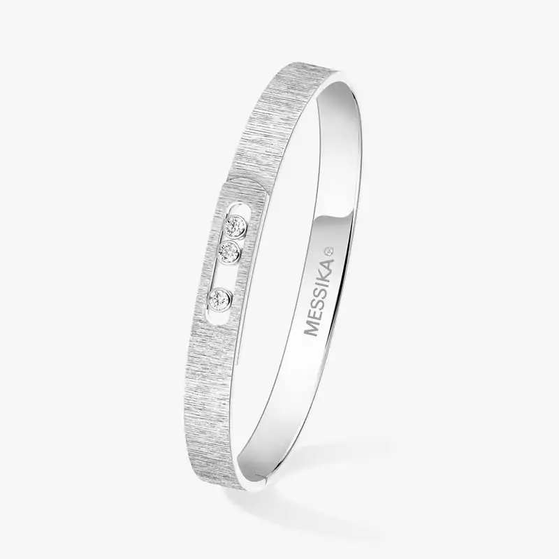 Bracelet Mixed White Gold Diamond Браслет-бэнгл Move Noa Ciselé 14481-WG