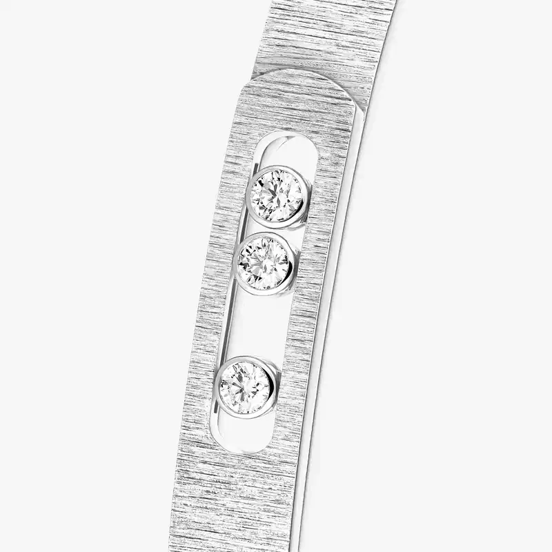 Bracelet Mixed White Gold Diamond Браслет-бэнгл Move Noa Ciselé 14481-WG