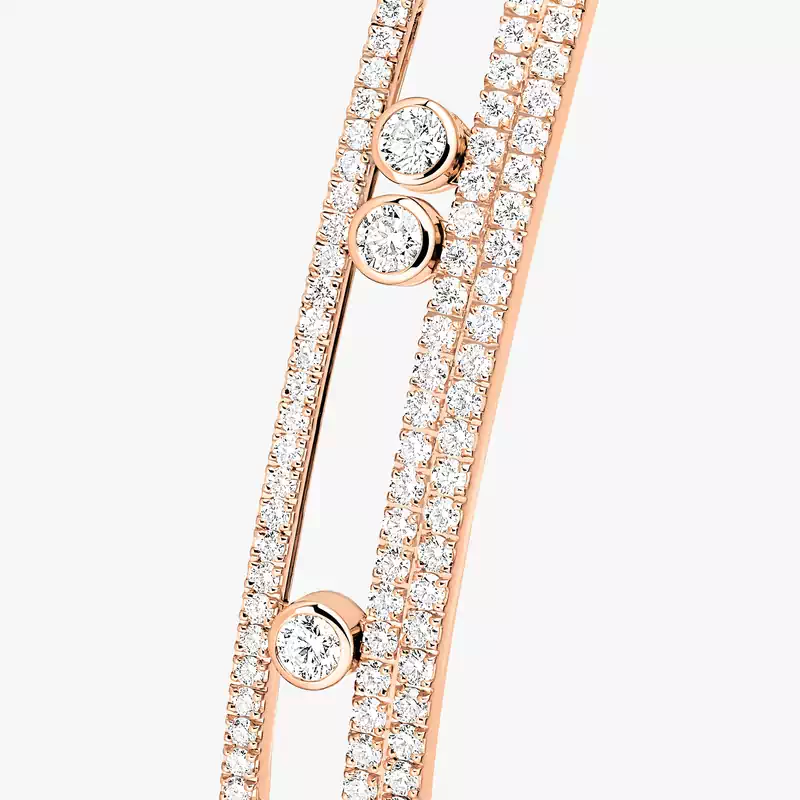 Move Romane Pavé Bangle Pink Gold For Her Diamond Bracelet 13914-PG
