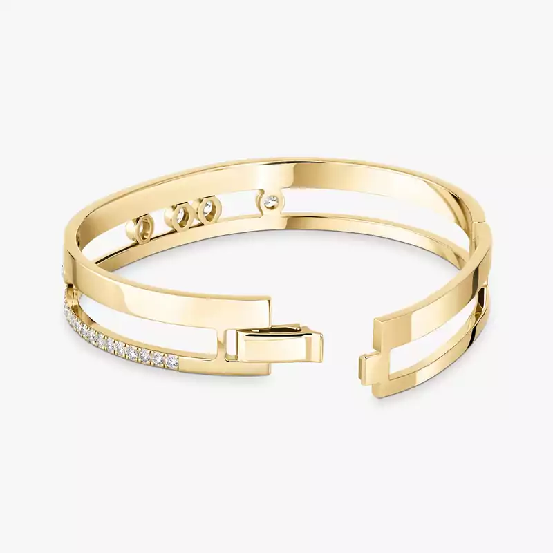 Браслет Для нее Желтое золото Бриллиантами Bangle Move Romane GM  06747-YG
