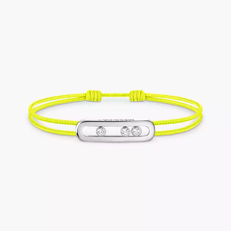 Messika CARE(S) Yellow Cord Bracelet White Gold For Her Diamond Bracelet 14659-WG