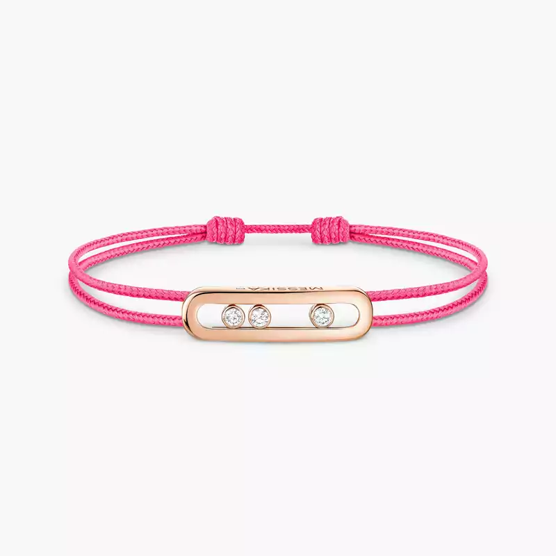 Bracelet Femme Or Rose Diamant Cordon Messika CARE(S) Rose 14658-PG