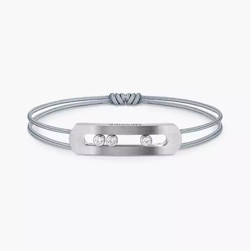 Move Titanium Natural Cord Natural Titanium For Her Diamond Bracelet 10096-TN